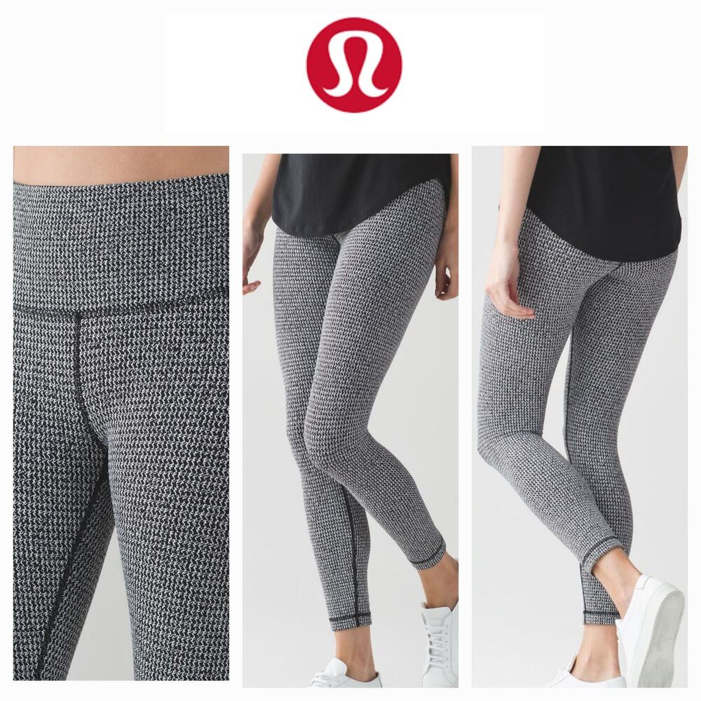 lululemon athletica Black and White Leggings
